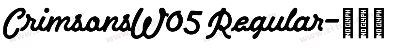 CrimsonsW05 Regular字体转换